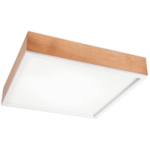  stropna svetiljka oak square 4xE27/15W/230V 48x48 cm hrast/bela Slike