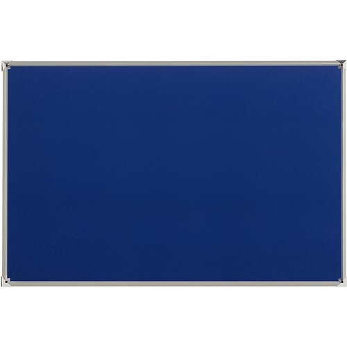 eurokraft pro Oglasna deska z aluminijastim okvirjem, prevleka iz blaga, modra, ŠxV 1500 x 1000 mm Cene