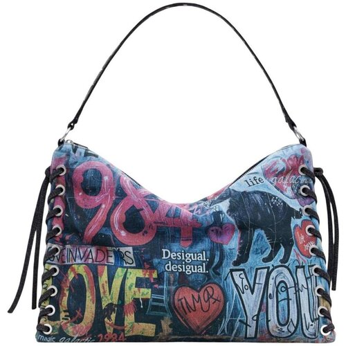 Desigual Torbice za na ramo BAG_PIZZICATO LEIRI 25WAXD23 Črna Cene
