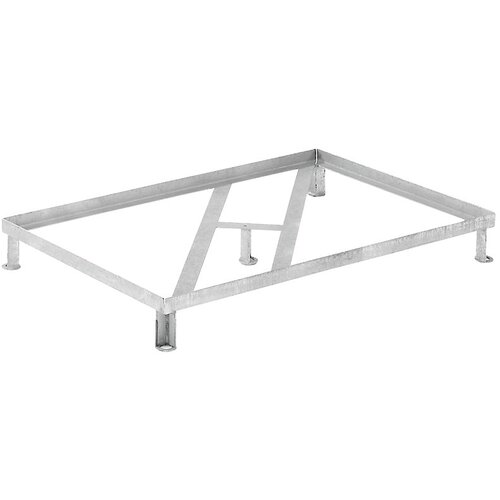 Cemo Jekleno podnožje za prestrezno kadico iz umetne mase, ojačene s steklenimi vlakni (GFK), mere DxŠxV 1280 x 850 x 270 mm, za kadico z 2 sodoma, po Cene