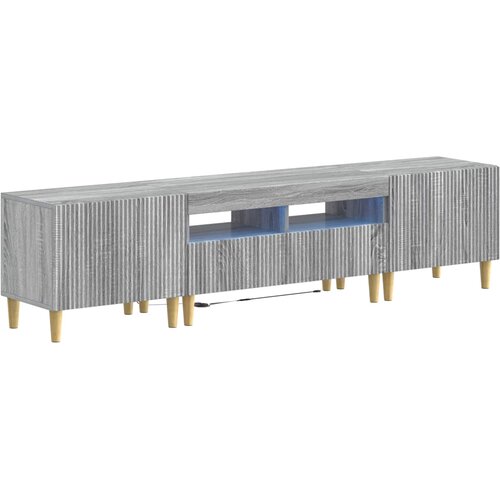  3-dijelni LED TV kabinet ARNHEM 3 kom. Siva Sonoma Slike