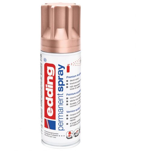  BOJA AKRILNA U SPREJU 200ML PERMANENTNA EDDING 5200937 ROSE GOLD Slike
