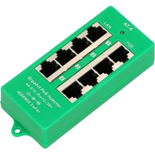 Extralink PoE injector, 4 gigabit porta Cijene