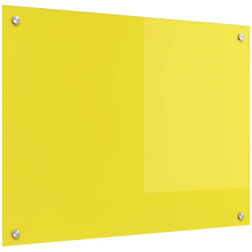  Kuhinjski zid Žuta 80 x 60 cm Staklo otporno na udarce Slike