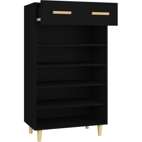  za cipele crni 60 x 35 x 105 cm od konstruiranog drva Slike