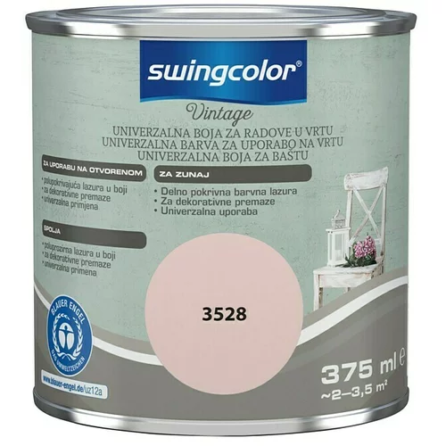 SWINGCOLOR Univerzalna barva za uporabo na vrtu Vintage (375 ml, roza, mat)