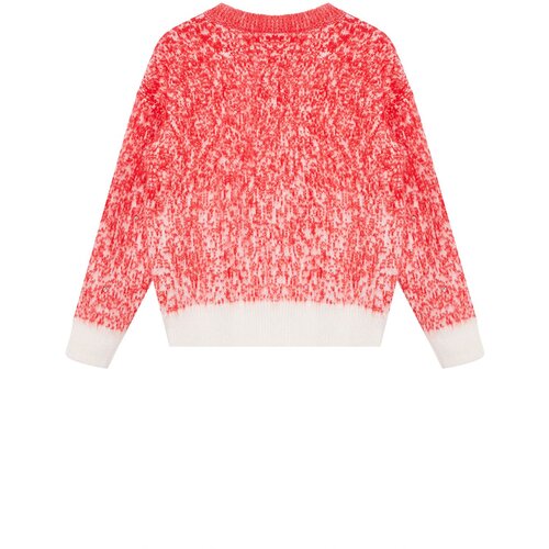 Trendyol Red Soft Textured Patterned Knitwear Sweater Cene