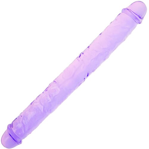 SuperLove Double Ended Crystal Jelly Realistic Dildo 34cm Purple Slike