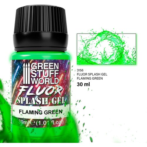 Green Stuff World splash gel – flaming green fluor (30ml) Cene