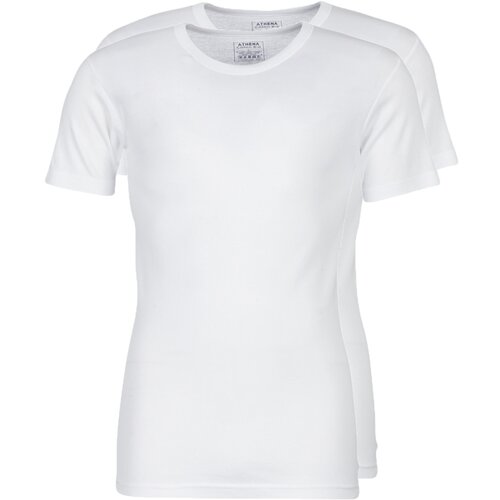 Athena Majice s kratkimi rokavi T SHIRT COL ROND Bela Slike