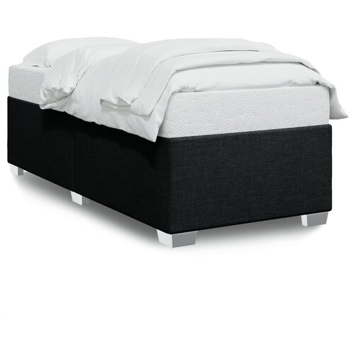 VidaXL Okvir za krevet crni 90x190 cm od tkanine Slike