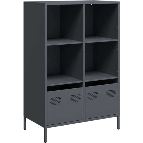 VidaXL Visoka omara antracit 68x39x103,5 cm jeklo Slike