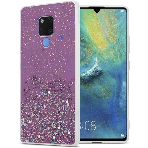 Cadorabo Case, združljiv s Huawei v vijolični barvi z ble&scaron;čicami - za&scaron;čitni pokrov iz fleksibilnega silikona TPU s penečimi ble&scaron;čicami, (20573316) Cene