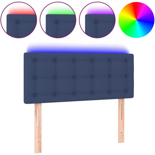  LED uzglavlje plavo 90x5x78/88 cm od tkanine Slike