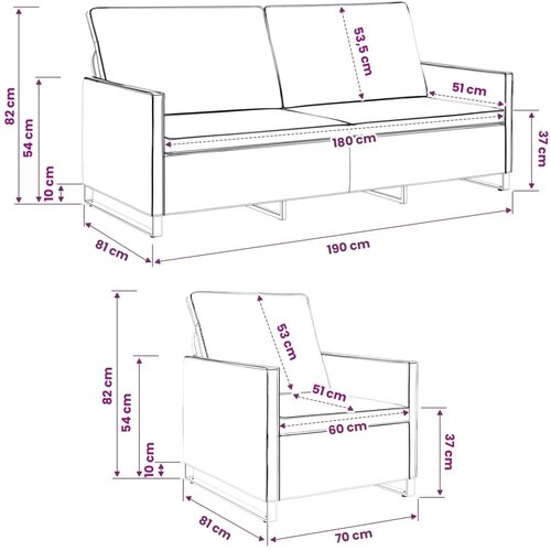  Set sofe 2 pcs Svjetlosiva Umjetni sued - Svjetlosiva 1-sjedalni + 3-sjedalni (180 cm) Slike