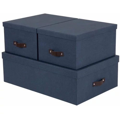 Bigso Box of Sweden set od 3 plave kutije Inge