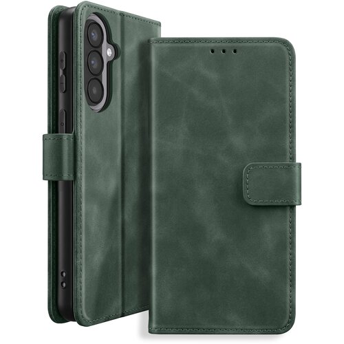 AVIZAR Denarni etui za Galaxy A57 z magnetnim poklopcem in funkcijo stojala, Borovo zelena, (5000274699) Cene