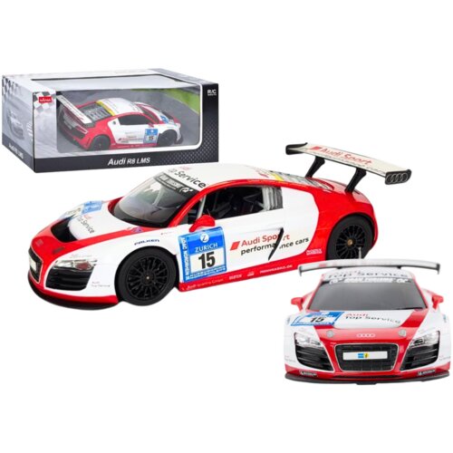  Licencirani auto na daljinsko upravljanje AUDI R8 LMS 1:24 - bijelo/crveni Cijene