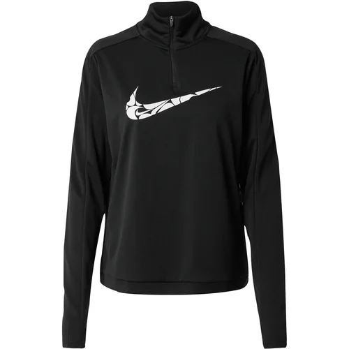 Nike Tehnička sportska majica 'SWSH' crna / bijela