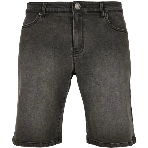 UC Men Relaxed Fit Denim Shorts in Genuine Black Washed