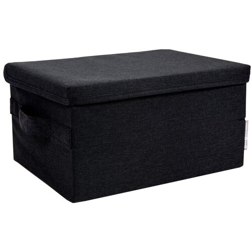 Bigso Box of Sweden Crna tekstilna kutija za pohranu s poklopcem 35x19x26 cm Soft Storage – Cijene