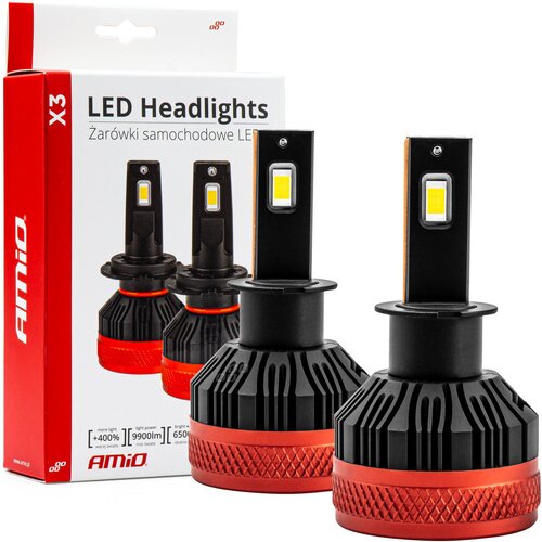 Amio Auto sijalica H3 LED X3 LED 6500K Cene