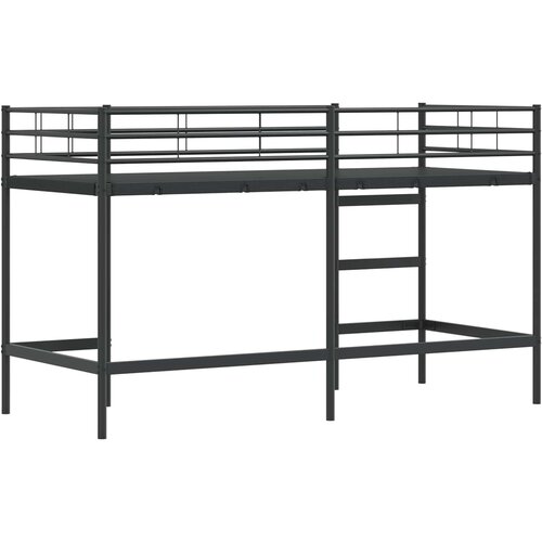  Okvir Krevet za Dječji Loft Crna 74,5 x 190 cm Čelik Slike