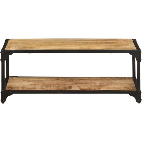 Maison Chic Klubska mizica - kavna mizica - Nizka mizica 90x45x35 cm trden robusten mangov les, (21755316) Cene
