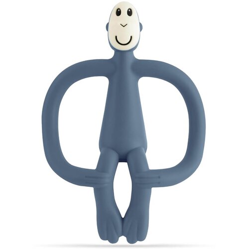 Matchstick monkey Teething Toy and Gel Applicator grizalo s krtačko 2v1 Airforce Blue 1 kos Slike