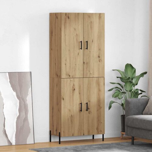 vidaXL Highboard Umjetnički hrast 69,5 x 34 x 180 cm Konstruirano drvo Cijene