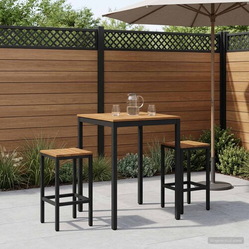  Stol za bar u vrtu Prirodna i crna 80 x 80,5 x 105 cm Cijene