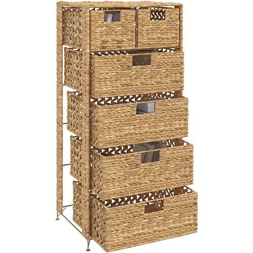 VidaXL Ormarić za pohranu sa 6 ko&amp;scaron;ara od vodenog zumbula 47 x 37 x 100 cm Slike
