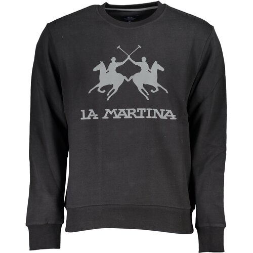 La Martina BLACK MEN&amp;amp;#39;S ZIPLESS SWEATSHIRT Slike