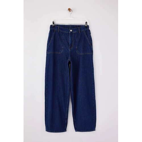 TRENDYOLMILLA ženske pantalone Twoss26Je00064, tamnoplava Cene