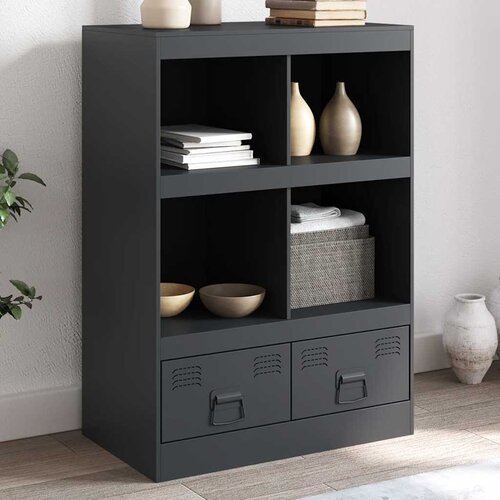  Visoka komoda antracit 67 x 39 x 95 cm čelična Cijene