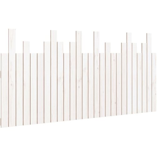 VidaXL Stensko posteljno vzglavje belo 166x3x80 cm trdna borovina, (20738067) Slike