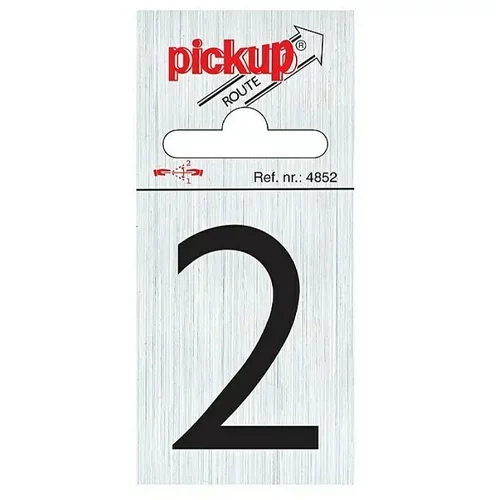  Nalepka Pickup (Motiv: 2 - alu, črne barve, višina: 60 mm)