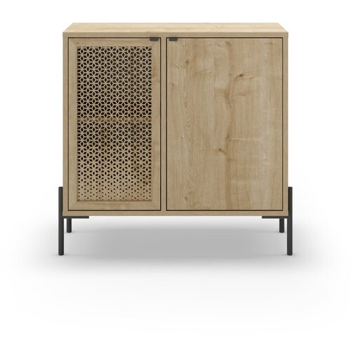 Marckeric Niska komoda u dekoru hrasta u prirodnoj boji 80x80 cm Inca – Cijene
