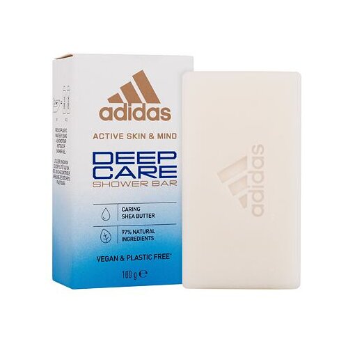 Adidas Deep Care Shower Bar trdo milo 100 g za ženske Slike