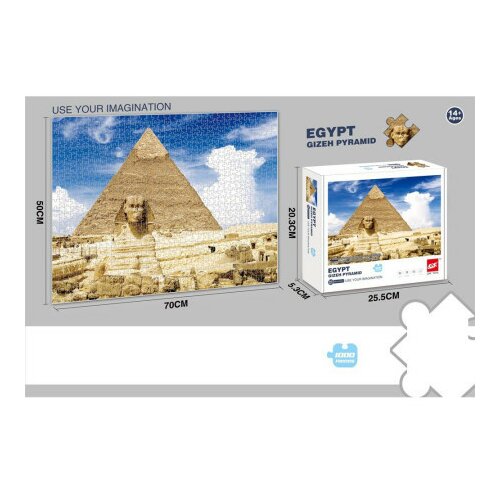  Sozzle, puzzle, piramida u Gizi, 1000 dela ( 882119 ) Cene