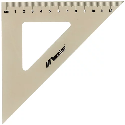  Profesionalno trikotno ravnilo LENIAR 45° / 21 cm  (tehnično risanje )