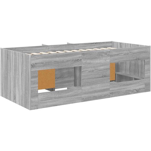 Loft krevet s ormarom 3 kom. Siva Sonoma Konstruirano drvo 98.5 x 200 cm Slike