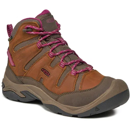 Keen Trekking čevlji Circadia Mid Wp 1026765-10 Syrup/Boysenberry