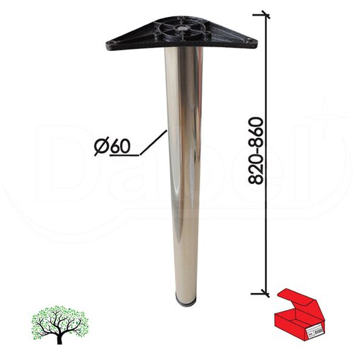 Dabel noga za sto NO11 B-Ni fi60/820-860mm Q 0206150 Cene