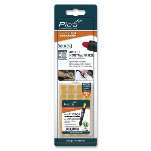 Pica - Marker VISOR permanent Ersatzminen -Sets, gelb / SB Slike