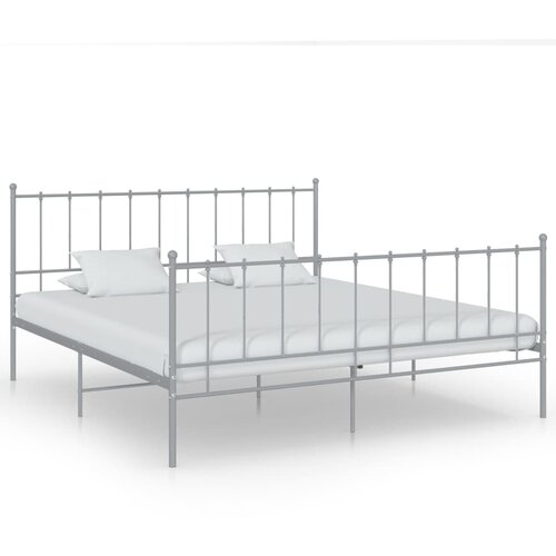 Furnova Posteljni okvir siv kovinski 200x200 cm, (21931726) Slike