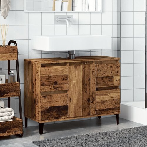  za umivaonik boja drva 80x33x60 cm konstruirano drvo Slike
