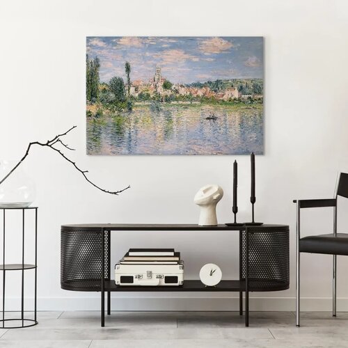  Slika - Claude Monet &amp;ndash; Vue de V&amp;eacute;theuil Summer 90x60 Premium Print Slike
