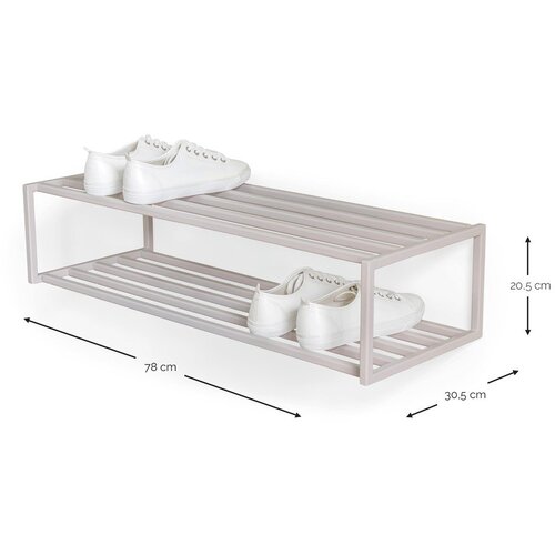 Spinder Design Sivorjava jeklena stenska omarica za čevlje 78x20,5x30,5 cm School &amp;ndash; Slike