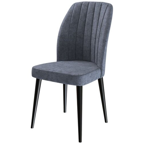 Hanah home set trpezarijskih stolica Etra 6 kom, dimno siva tkanina Jerry, crne drvene noge Cene
